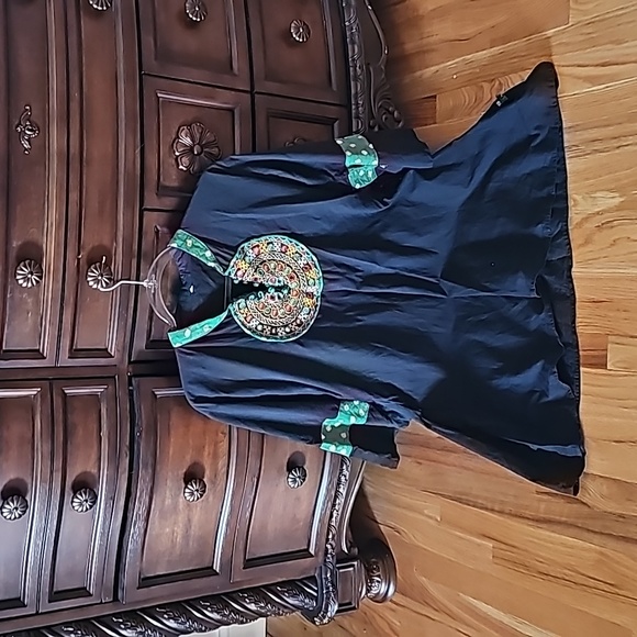 Boho tunic with mirror work - Picture 3 of 7